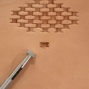 Estampilla de tejido de cesta central vertical X500 Craftool 6500-00 de cuero tandy - Imagen 1 de 2