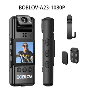BOBLOV Small Body Camera Audio Video Recording Camcorders for Law Enforcement - Picture 1 of 34