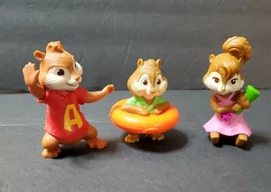 Lote de 3 juguetes Mcdonalds Happy Meal 2011 The Chipmunks Chipwrecked - Imagen 1 de 8