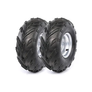 2pc 16x8- 7" inch Wheels Tyre and Rim 4 Stud for ATV Quad Go Kart Drift Trike - Bild 1 von 7