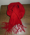 Unisex 100% Cashmere Scarf Red Club Room 60" x 11"