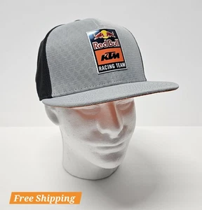 Red Bull KTM Racing Team Hat Cap New Gray & Orange Cap Snapback - Picture 1 of 10