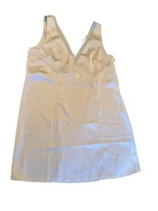 Cos Womens Gray Sleeveless V-Neck Dress Size 14 Minimalist Glam Cocktail Career - Picture 1 of 6
