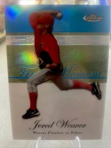 JERED WEAVER 2007 FINEST-FINEST ROOKIE MOMENTS REFRACTOR PARALLEL INSERT CARD - Picture 1 of 3