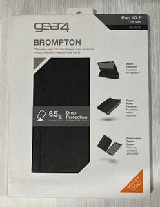 Gear4 Brompton Rugged Removable Cover Folio Case For iPad 10.2” 7th Gen, Black - Picture 1 of 1