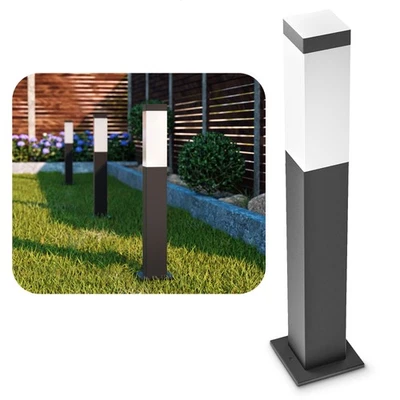 RADIVO Outdoor Wegeleuchte Außen Sockelleuchte E14 anthrazit IP44 Pollerleuchte - Bild 1 von 4