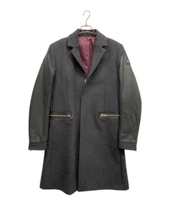 L Diesel Leather Combination Chester Coat - Picture 1 of 6