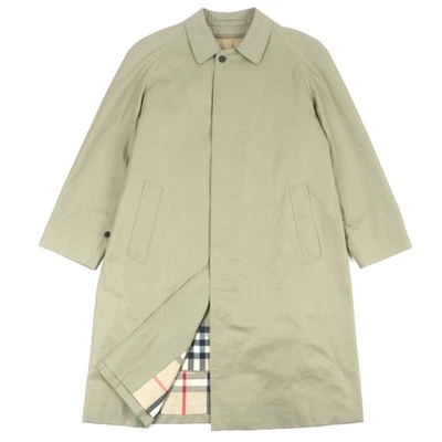 BURBERRY LONDON coat Nova check pattern lining Cashmere blend khaki wool mens - Image 1 of 4