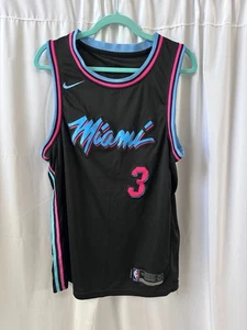 Maglia Dwyane Wade Miami Heat Nike Swingman 50 Nera NBA City Edition - Foto 1 di 5
