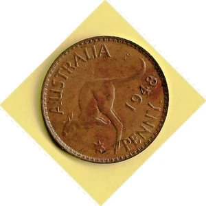 AUSTRALIA - 1948 Y. KING GEORGE VI ONE PENNY - Picture 1 of 2