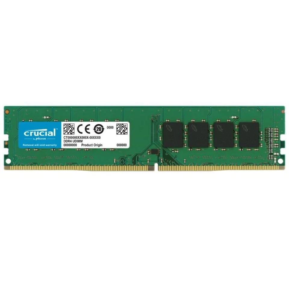 Crucial 32GB DDR4-3200 UDIMM – Single Stick (1×32GB) – CL22 – CP32G4DFRA32A - Image 1 of 1
