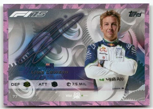 Topps F1 Turbo Attax 2025 Formel 1 No. 77 Liam Lawson Signature Style Pink - Bild 1 von 2