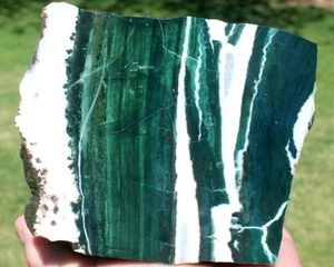 3.6 POUND GREEN ZEBRA STONE Rock/Mineral/rough/jasper/agate/cab/slab/gem/onyx - Picture 1 of 3