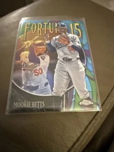 2025 Topps Chrome Mookie Betts Fortune 15 Insert #F15-5 Dodgers - Bild 1 von 2