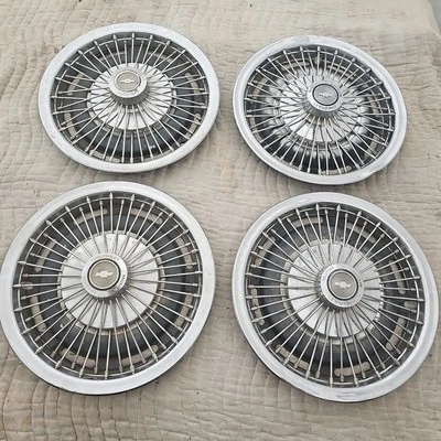 Chevrolet-Camaro-Chevelle 1967-1970 juego de radios de cable con tapacubos de 14" Foto 1 de 4