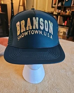 Berretto Branson Missouri Showtown USA verde oro olografico anni 80 verde scuro vintage - Foto 1 di 7