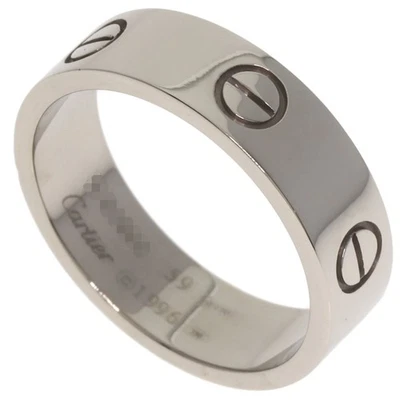 CARTIER любовь кольцо #59 кольцо K18 белое золото унисекс [б/у] - Изображение 1 из 4