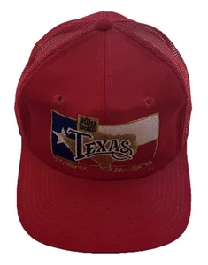 Vintage Billy Bob's Fort Worth Texas Stockyard Snapback Mesh Trucker Hat Twins - Picture 1 of 10