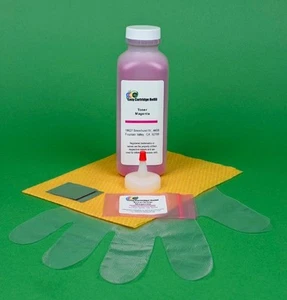Dell 3115 3115CN 310-8400 MF790 XG727 Magenta Toner Refill Kit w/ Chip. 8K Pages - Zdjęcie 1 z 1