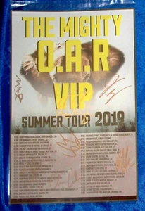 OAR 2019 The Mighty O.A.R. Tour 11" x 17" VIP Poster signiert handsigniert von 7 - Bild 1 von 1