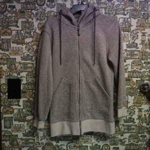 Burton Hoodie Womens XS Gray Minxy Fleece Full Zip Oversized Sweatshirt - Picture 1 of 7