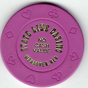 Nevada, Wendover: State Line Hotel Casino NCV, Purple - Picture 1 of 2