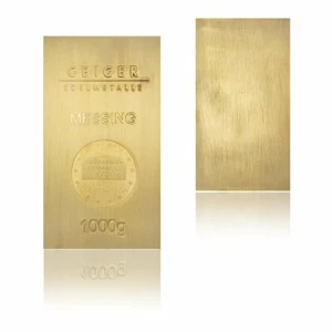 Lingote de latón de 1 kg acuñado en refinería alemana de metales preciosos - Foto 1 di 4
