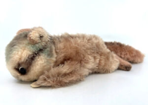 Steiff Cosy Murmel Marmot Dralon Plush Groundhog 1969 no ID 22cm 9in fading Vtg