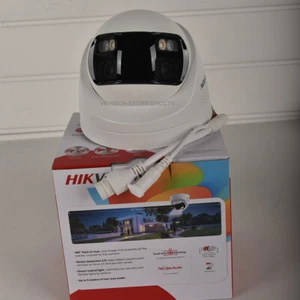 Hikvision 8MP Dual Lens 180° Wide Angle Smart Hybrid Light 2-Way Audio IP Camera - Picture 1 of 19