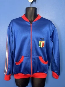 Vintage Umbro track jacket 1980s with Italy Italia patch badge soccer football - Picture 1 of 10