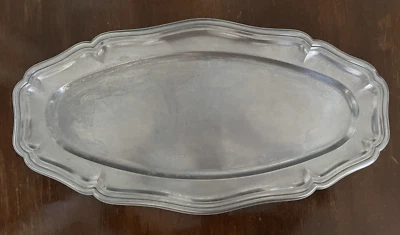 Vassoio in metallo color argento - Immagine 1 di 4