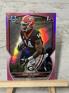 2022 Bowman U Chrome Arik Gilbert 1st Bowman Pink Refractor #54 Georgia Card - Picture 1 of 2