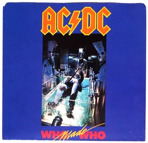 AC/DC 7" Who Made Who / Guns For Hire 1986 CANADA Atlantic 45RPM PICTURE SLEEVE - Picture 1 of 5