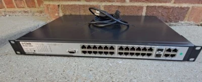 D-LINK MODEL DES-3028P  24 PORT ETHERNET LS SWITCH  - Image 1 of 4