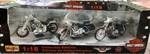 Harley Davidson 1:18 Collectors Edition Series 7. 2000 3 Motorräder - Bild 1 von 6