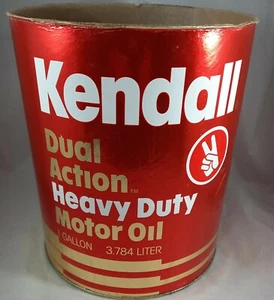Aceite de motor de resistencia pesada de doble acción Kendall lata de exhibición promocional de 1 galón, ¡genial! - Imagen 1 de 7