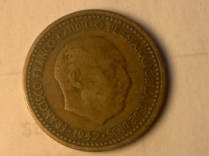 UNA PESETA 1947 - Imagen 1 de 2