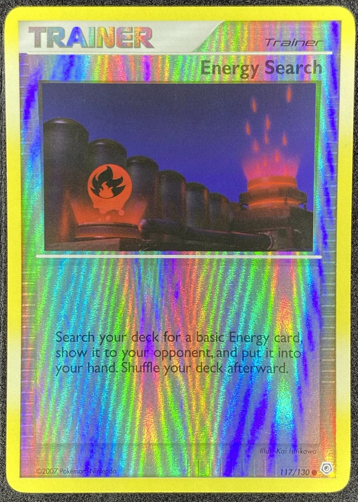 Pokémon Energy Search Reverse Holo 117/130 DP Diamond & Pearl LP/NM