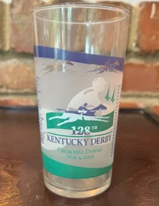 2002 KENTUCKY DERBY GLASS 128 OFFICAL MINT JULEP GLASS Churchill Downs - Picture 1 of 2