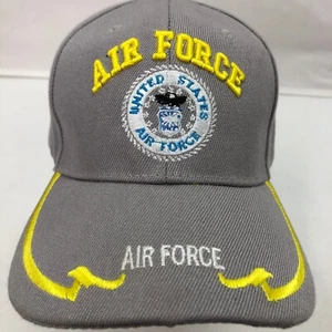 SOMBRERO GORRA AIR FORCE BORDADO LOGO HOMBRE MARRÓN AJUSTABLE CON CORREA  - Imagen 1 de 8