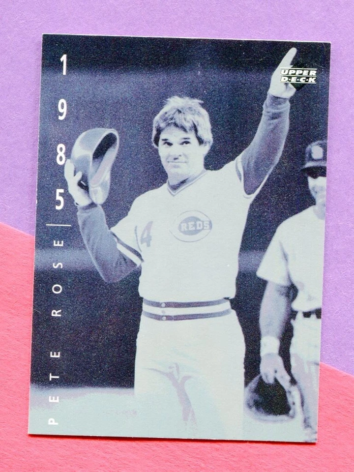 PETE ROSE CINCINNATI REDS 1994 UPPER DECK BASEBALL CARD THE AMERICAN EPIC #77 - Image 1 of 2