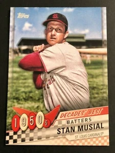2020 Topps Series 1 Decades Best 1950s STAN MUSIAL Cardinals #DB-15 - Picture 1 of 1