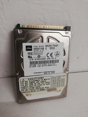 TOSHIBA 20GB 4.2K 2MB ATA 2.5'' MK2017GAP - Image 1 of 4