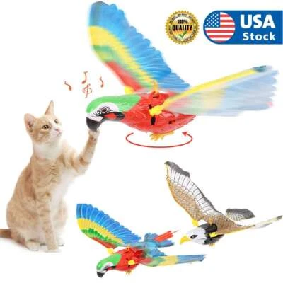 Interactive Simulation Bird Cat Toy Flying Eagle Electric Hanging Toy for Cat