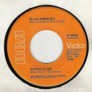 45RPM, ELVIS PRESLEY ' PATCH IT UP ' EXC ' ROCK - Picture 1 of 2