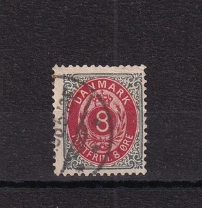 DENMARK 1902 Stamp # DK 44d Frame I, wmk 1Z, perf 12¾ LOT 625 - Picture 1 of 2