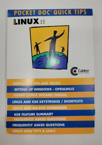 Linux 2.2 Pocket Doc Quick Tips Caldera Systems 3.25" x 5.5" Booklet Guide - Picture 1 of 2