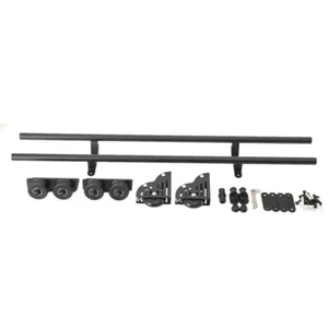 Rollbare Bibliotheksleiter-Hardware-Kit, stabiles Zubehör, Bodenrolle mit Bremse - Bild 1 von 12