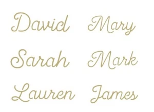 10x Personalised Name Wedding Wine Glass Hen Party Vinyl Sticker Decals - Picture 1 of 2