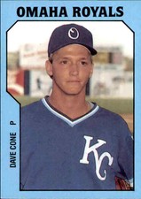 1985 Omaha Royals TCMA 25 Dave Cone Rockhurst Kansas City Missouri Baseball Card